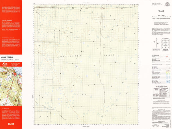 4035 Trans 1:100k Topographic Map