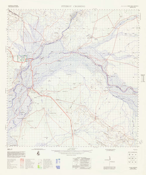 4061 Fitzroy Crossing 1:100k Topographic Map