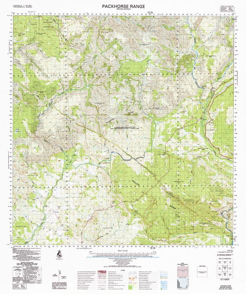 4064 Packhorse Range 1:100k Topographic Map