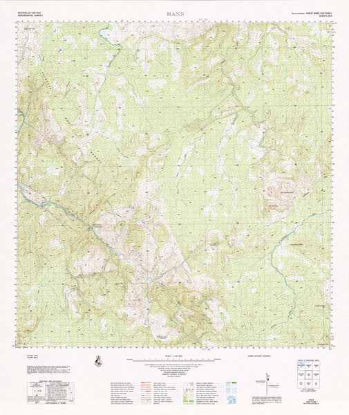 4066 Hann 1:100k Topographic Map