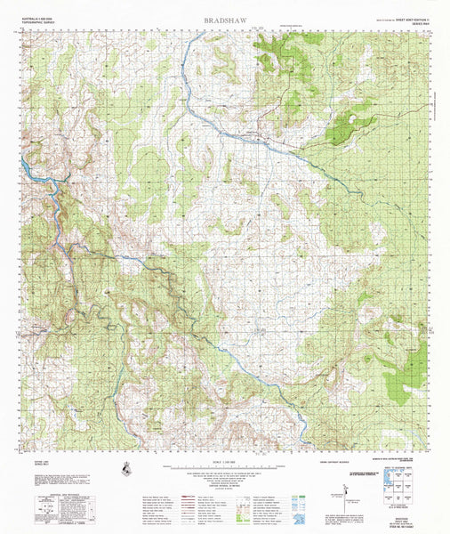 4067 Bradshaw 1:100k Topographic Map