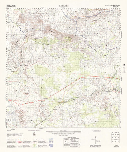 4160 Bohemia 1:100k Topographic Map