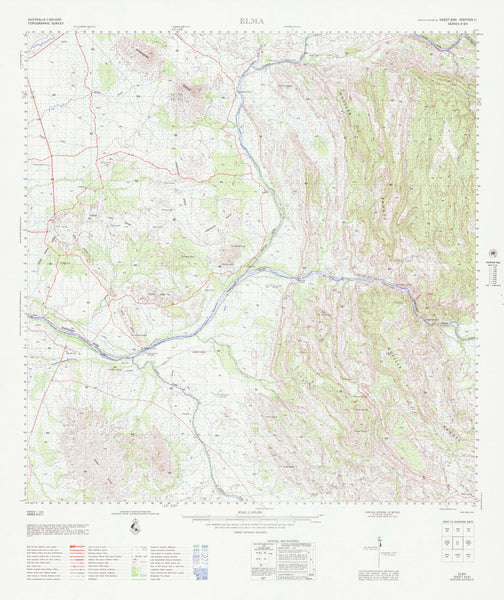 4161 Elma 1:100k Topographic Map