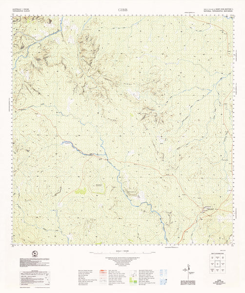 4165 Gibb 1:100k Topographic Map