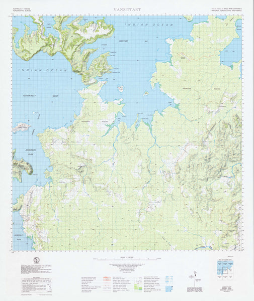 4169 Vansittart 1:100k Topographic Map