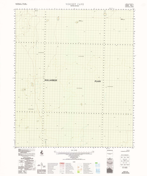 4235 Vincent Cave 1:100k Topographic Map