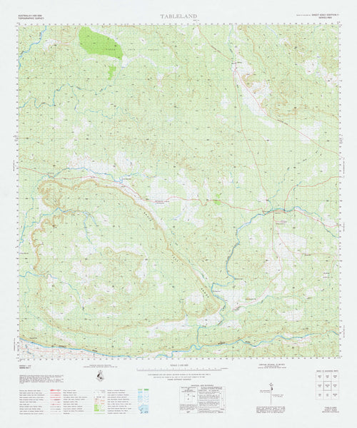 4263 Tableland 1:100k Topographic Map