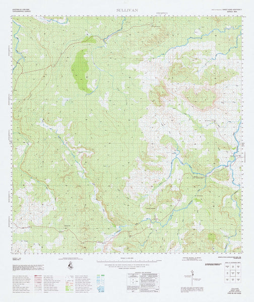 4265 Sullivan 1:100k Topographic Map