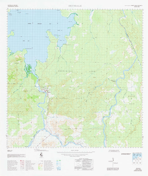 4269 Drysdale 1:100k Topographic Map