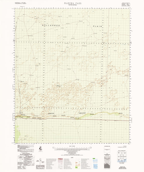 4334 Madura Pass 1:100k Topographic Map