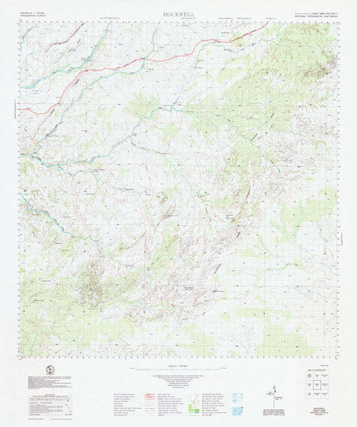 4360 Dockrell 1:100k Topographic Map