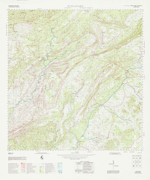 4362 Tunganary 1:100k Topographic Map