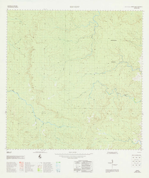 4367 Ernest 1:100k Topographic Map