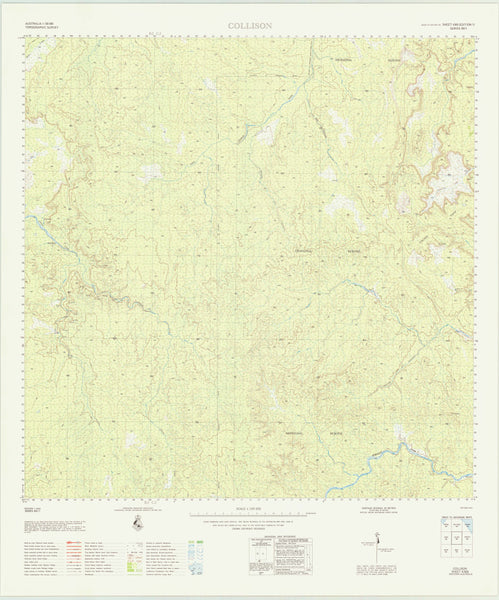 4368 Collison 1:100k Topographic Map