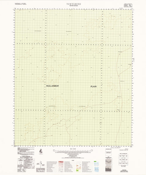 4435 Townshend 1:100k Topographic Map