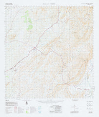 4461 Halls Creek 1:100k Topographic Map