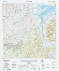 4466 Pentecost 1:100k Topographic Map