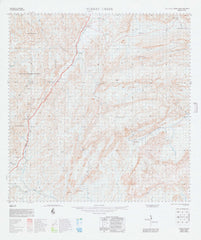 4563 Turkey Creek 1:100k Topographic Map