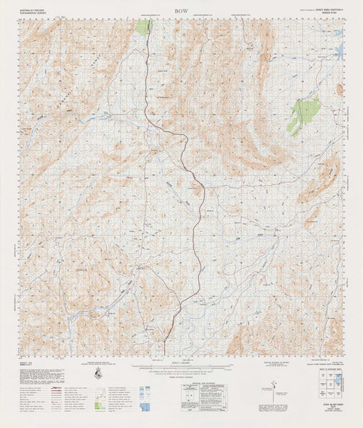 4564 Bow 1:100k Topographic Map