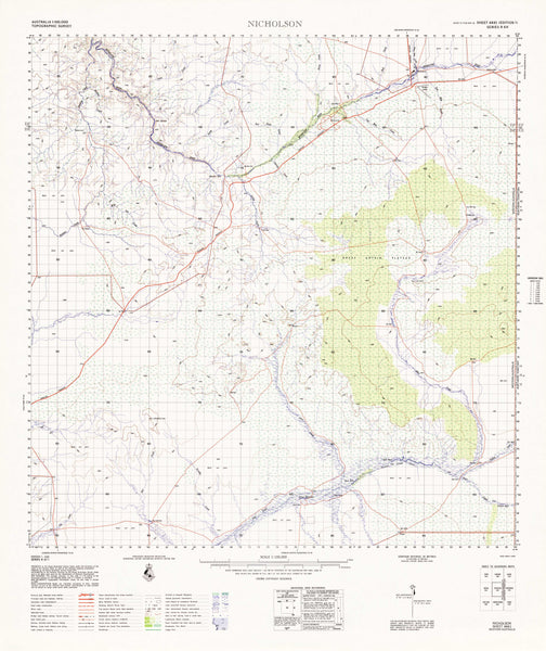 4661 Nicholson 1:100k Topographic Map