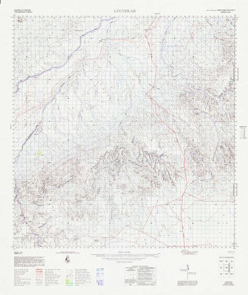 4662 Linnekar 1:100k Topographic Map