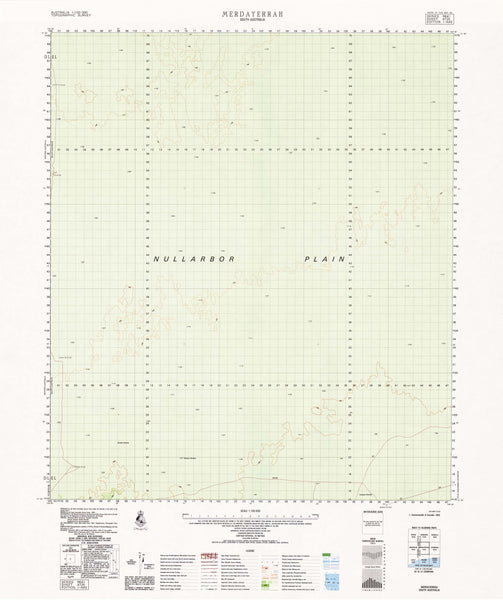 4735 Merdayerrah 1:100k Topographic Map