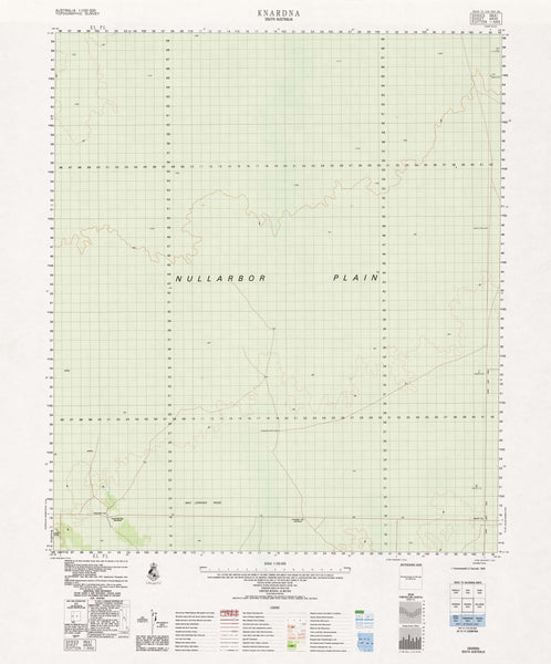 4935 Knardna 1:100k Topographic Map