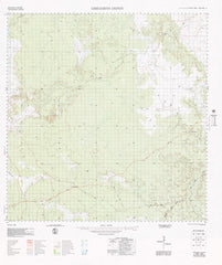 4963 Gregorys Depot 1:100k Topographic Map