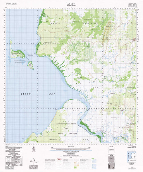 4971 Anson 1:100k Topographic Map