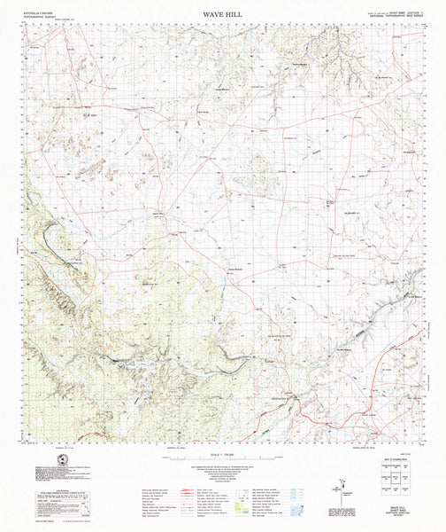 5063 Wave Hill 1:100k Topographic Map