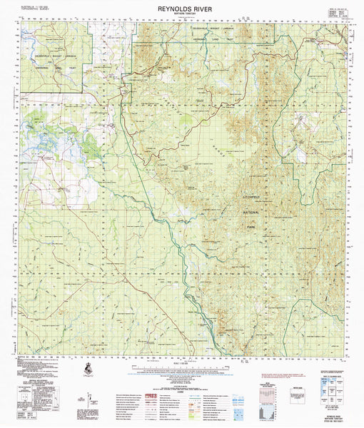 5071 Reynolds River 1:100k Topographic Map