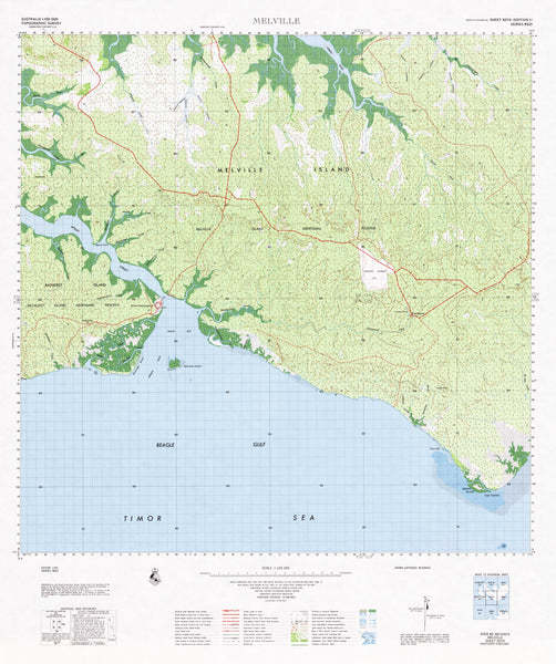 5074 Melville 1:100k Topographic Map