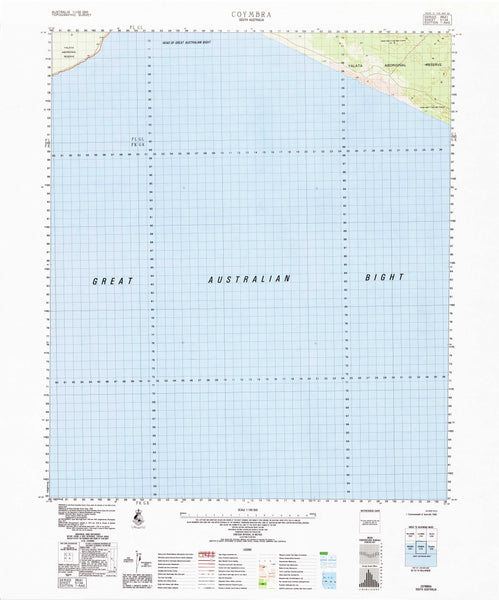 5134 Coymbra 1:100k Topographic Map