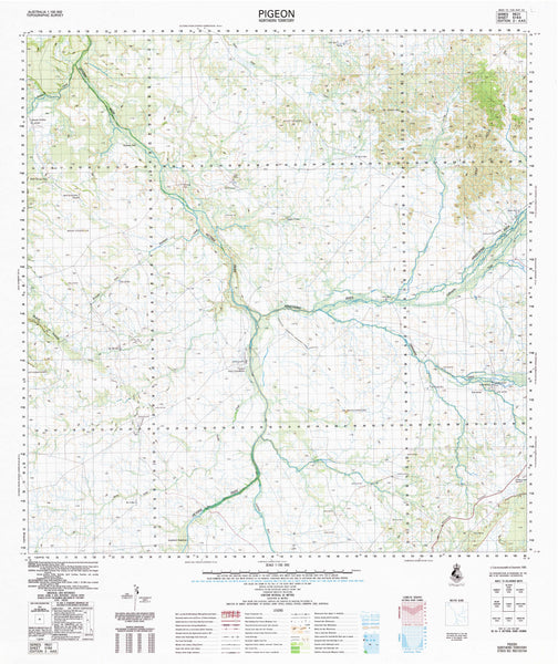 5164 Pigeon 1:100k Topographic Map