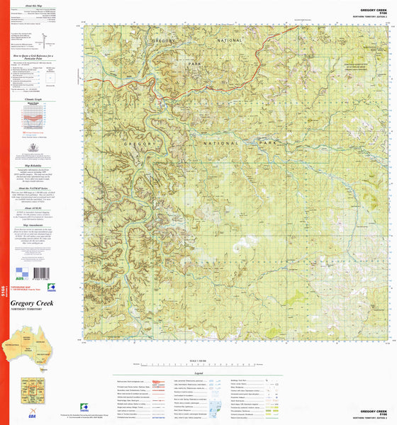 5166 Gregory Creek 1:100k Topographic Map