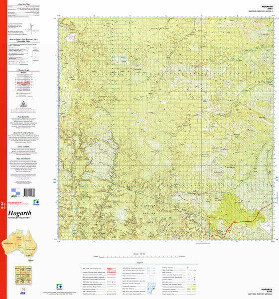 5167 Hogarth 1:100k Topographic Map