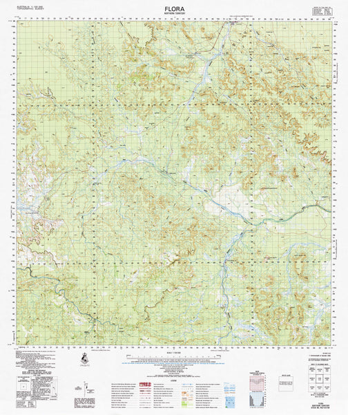 5168 Flora 1:100k Topographic Map