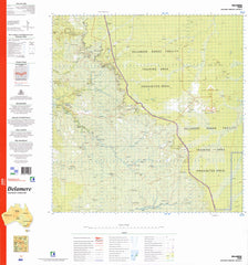 5266 Delamere 1:100k Topographic Map