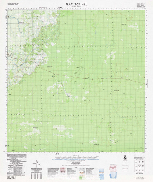 5364 Flat Top Hill 1:100k Topographic Map