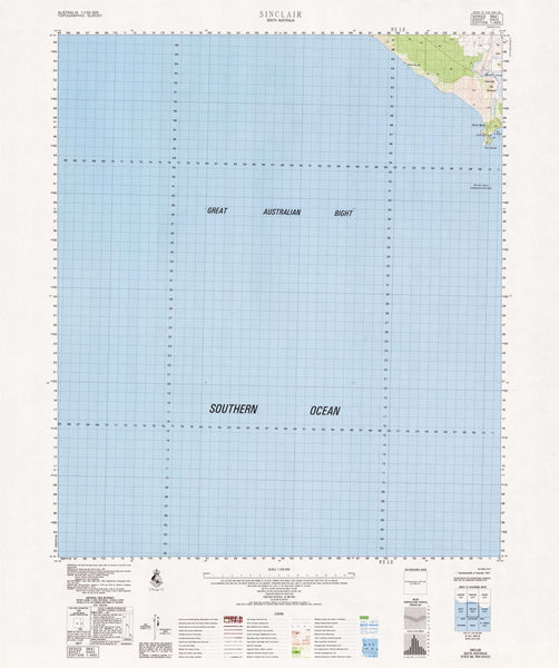 5433 Sinclair 1:100k Topographic Map