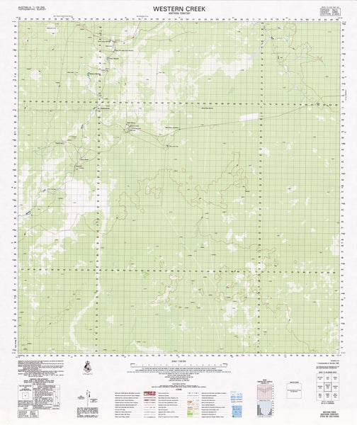 5466 Western Creek 1:100k Topographic Map