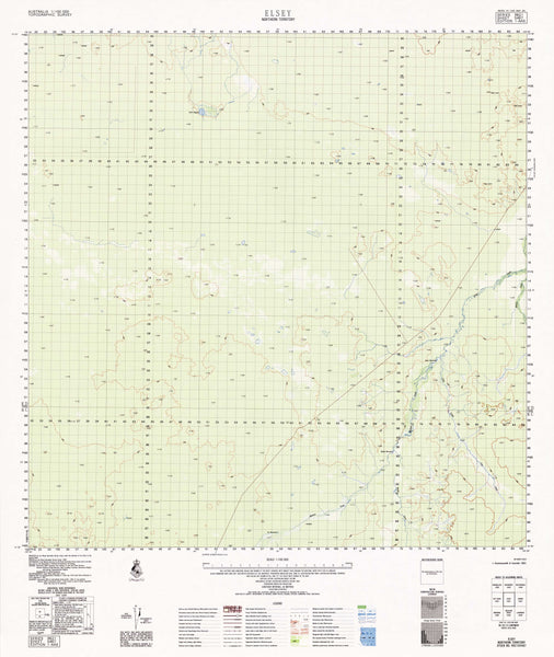 5467 Elsey 1:100k Topographic Map