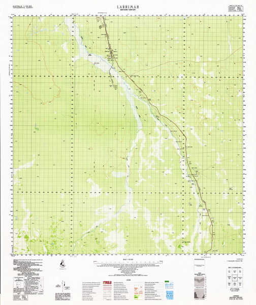 5566 Larrimah 1:100k Topographic Map