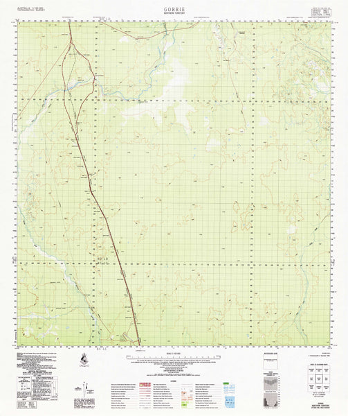 5567 Gorrie 1:100k Topographic Map