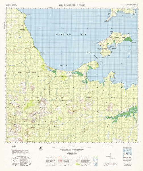 5574 Wellington Range 1:100k Topographic Map