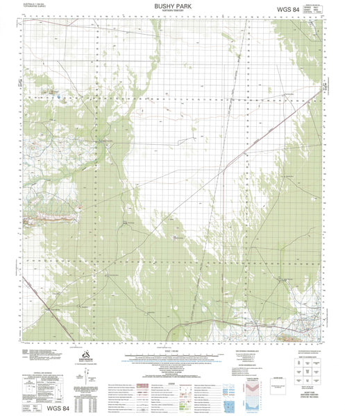 5652 Bushy Park 1:100k Topographic Map