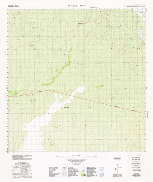 5665 Scarlet Hill 1:100k Topographic Map