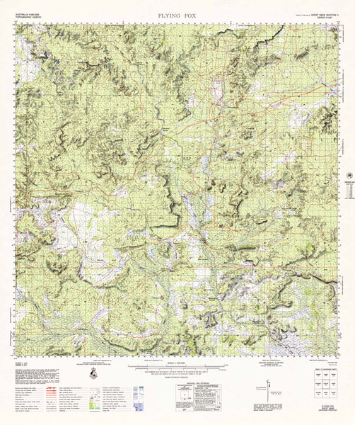 5669 Flying Fox 1:100k Topographic Map