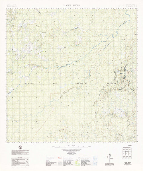 5671 Mann River 1:100k Topographic Map