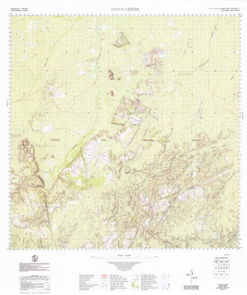 5673 Goomadeer 1:100k Topographic Map